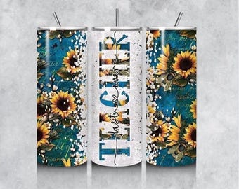 Best Teacher Ever 20oz Skinny Tumbler