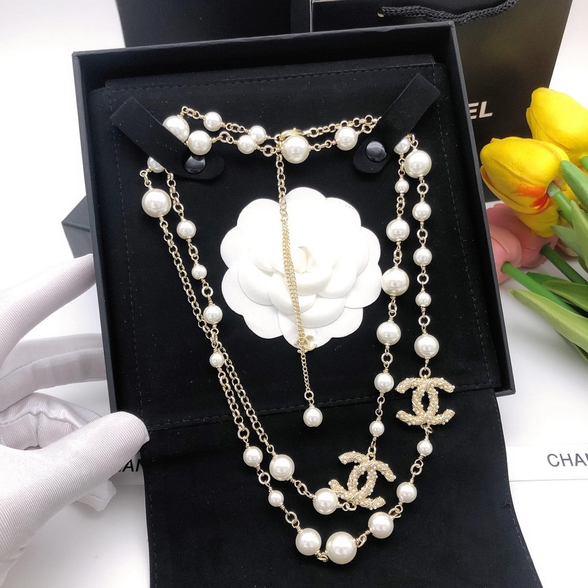 Chanel Pearl Necklace - Etsy Canada