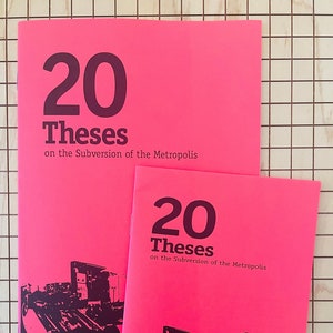 20 Teses sobre a Subversão da Metrópole | Zine Anarquista | Brand New