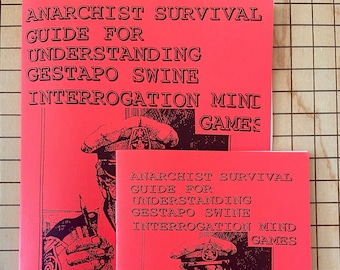 Anarchist Survival Guide for Understanding Gestapo Swine Interrogation Mind Games | Harold H Thompson | Anarchism | Zine | Brand New