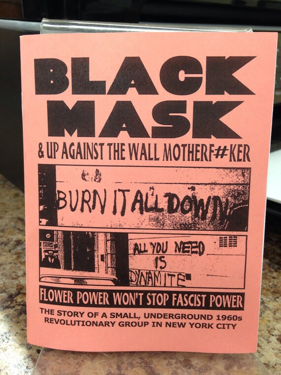 Black Mask & Up Against the Wall Motherfker Zine Etsy