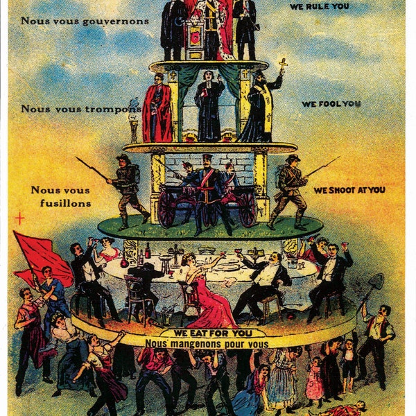 Pyramid of Capitalist System | Industrial Workers of the World | IWW | Wobblies | Poster | Radical Poster Project | Brand New