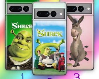 Shrek G4 Phone Case For Google Pixel 6 7 8 8A 9 9A 10A 10 Pro XL Models Disney Cartoon Shrek The Ogre Prince Charming Princess Fiona