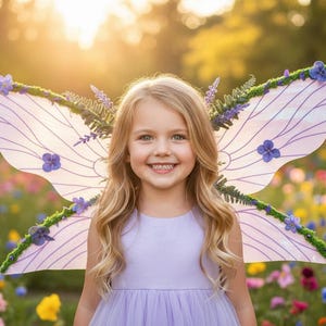 Butterfly Fairy Wings, Pink Purple Pixie Costume, Adult & Kids