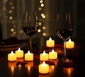 Flameless LED Tea Lights: Battery Operated Warm White Flickering Candles
