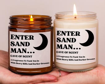 Metallica 'Enter Sandman' Soy Wax Candle, Heavy Metal Gift
