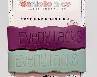 Plum|Sea: 2 Personalized Silicone Labels for daycare, sippy cups, baby bottles, water bottles, first day of school, back to school