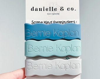 Twilight: 3 Personalized Silicone Labels for daycare, sippy cups, baby bottles, water bottles, first day of school, back to school