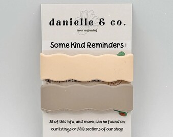 Ivory|Taupe: 2 Personalized Silicone Labels for daycare, sippy cups, baby bottles, water bottles, first day of school, back to school