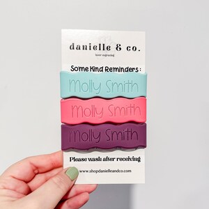 Pixie Silicone Bottle Labels 3 Pack -  Baby Bottle Label, Sippy Cup Label, Personalized Labels for Daycare, Camp Labels, Easter Basket