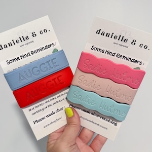 50% off AUGUST DEALS | Silicone Bottle Labels 2 Pack or 3 Pack, Daycare Sippy Cup Bottle Label, Personalized Labels, Back to School
