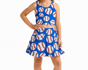 Baseball Printed Girls Active Pre-order