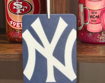 New York Yankees Air Freshener, Scented Car Decor, Custom Photo Gift