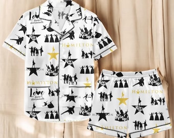 Conjunto de pijama de mujer inspirado en Hamilton de Broadway, ropa de dormir de Star Theater