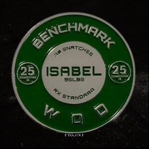 Isabel Benchmark Workout - Female Standards - Challenge Coin