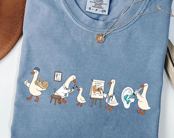 Audiologist Silly Goose Comfort Colors® Shirt, Funny Hearing Doctor Tee, ENT Office Gift, Audiology Student, Hearing Specialist T-Shirt