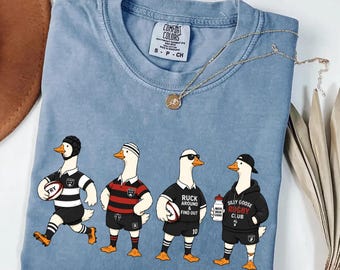 Camiseta de rugby Silly Goose Comfort Colors®, camiseta divertida para jugadores de rugby, regalo para equipos de rugby, camiseta para jugadores de clubes de rugby para hombres.