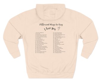 Love Script Hoodie | Three-Panel Fleece