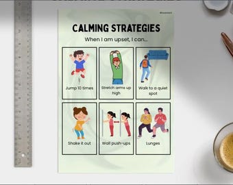 Autismus beruhigende Techniken Kit | Emotionsregulationskarten (PDF)