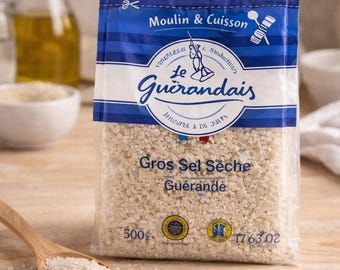 Keltisches Meersalz aus Guérande, Frankreich | Natürliches, mineralstoffreiches Meersalz | Grobes keltisches Salz | Französisches Gourmet-Meersalz