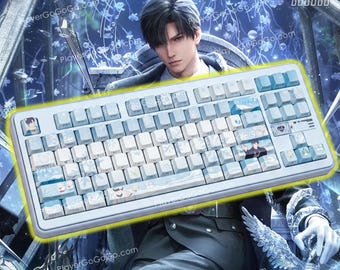 Love and Deepspace Zayne Fanart Keycap Set – Zayne LAD 130 PBT Dye Sublimation Keycaps för mekaniskt tangentbord Cherry Profile