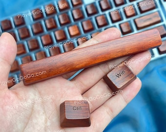 Real Rosewood / Walnut Wood Keycap Set, 61 / 87 / 96 / 108 / Number Pad Wood Keycaps For Mechanical Keyboard OEM Profile