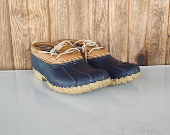 Vintage 70s 80s L.L. Bean Duck Boots Maine Hunting Shoes Low  display picture 2