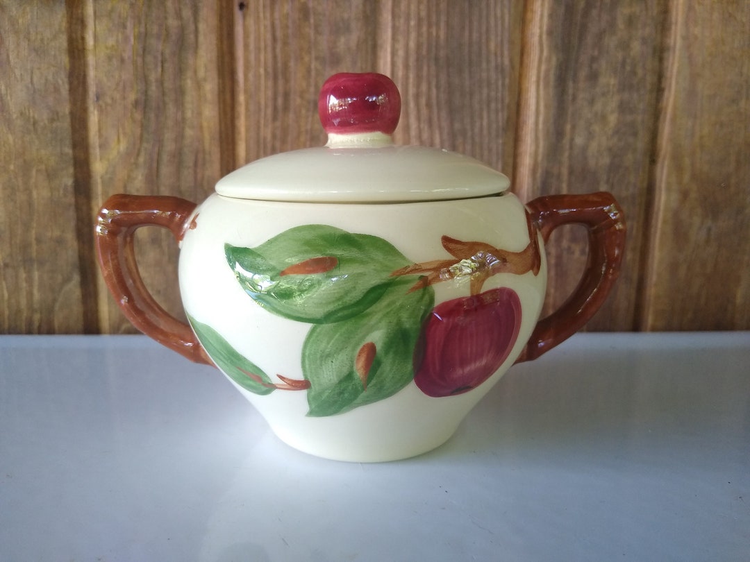 Franciscan Ware Apple Sugar Bowl Etsy