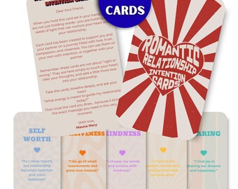 Romantic Relationship Intention Cards – 30 Printable Love  Connection Deck for Couples, Trust  Communication
