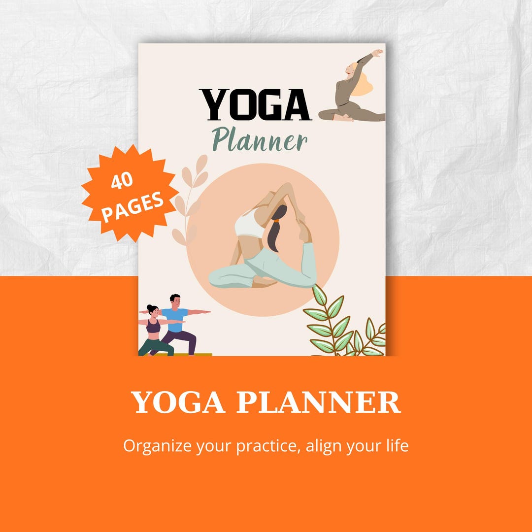 Yoga Planner Printable – 40-page Digital Yoga Journal With Trackers ...
