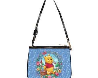 Disney Shoulder Bag, Winnie the Pooh Purse, Cute Everyday Bag, Gift for Disney Lovers, Small Crossbody Purse, Trendy Shoulder Bag,