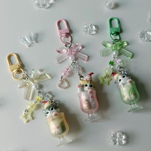 Jumino Core Mofusand Cream Soda Cats: Kawaii Trinket Bag Charms