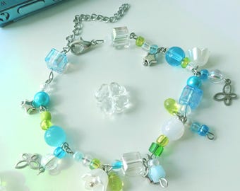 Frutiger Aero Realm Bracelets and Matching Digicam Charms, good for gifting