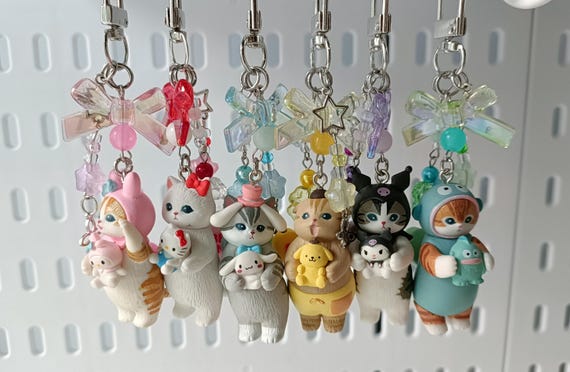 Mofusand Keychains: Kawaii Jumino Core Bag Charms - Etsy