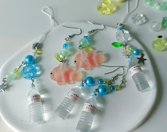 Frutiger Aero Trinket Bag, Phone, Game Console Charms and Earrings, good for gifting
