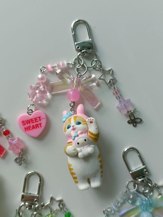Mofusand Keychains: Kawaii Jumino Core Bag Charms - Etsy