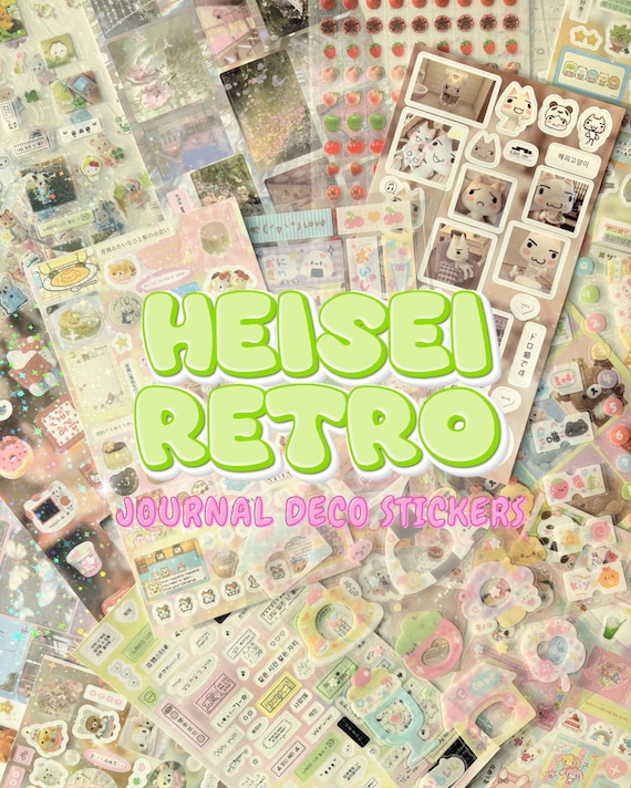 Heisei Retro Vibes Deco Sticker Sheets | Juminocore, Kawaii