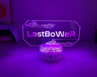 Gepersonaliseerde gamertag led-bord: aangepast RGB-gaminglicht, aangepast gamertag-bord, streamerlichtbord, het videogamercadeau, kerstcadeau voor gamers