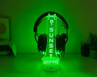 Personalized World of Warcraft Headphone Stand-Gamer Desk Accessory-Custom Headphone Holder-Gaming Setup for Gamers-Gamer Kid Christmas Gift