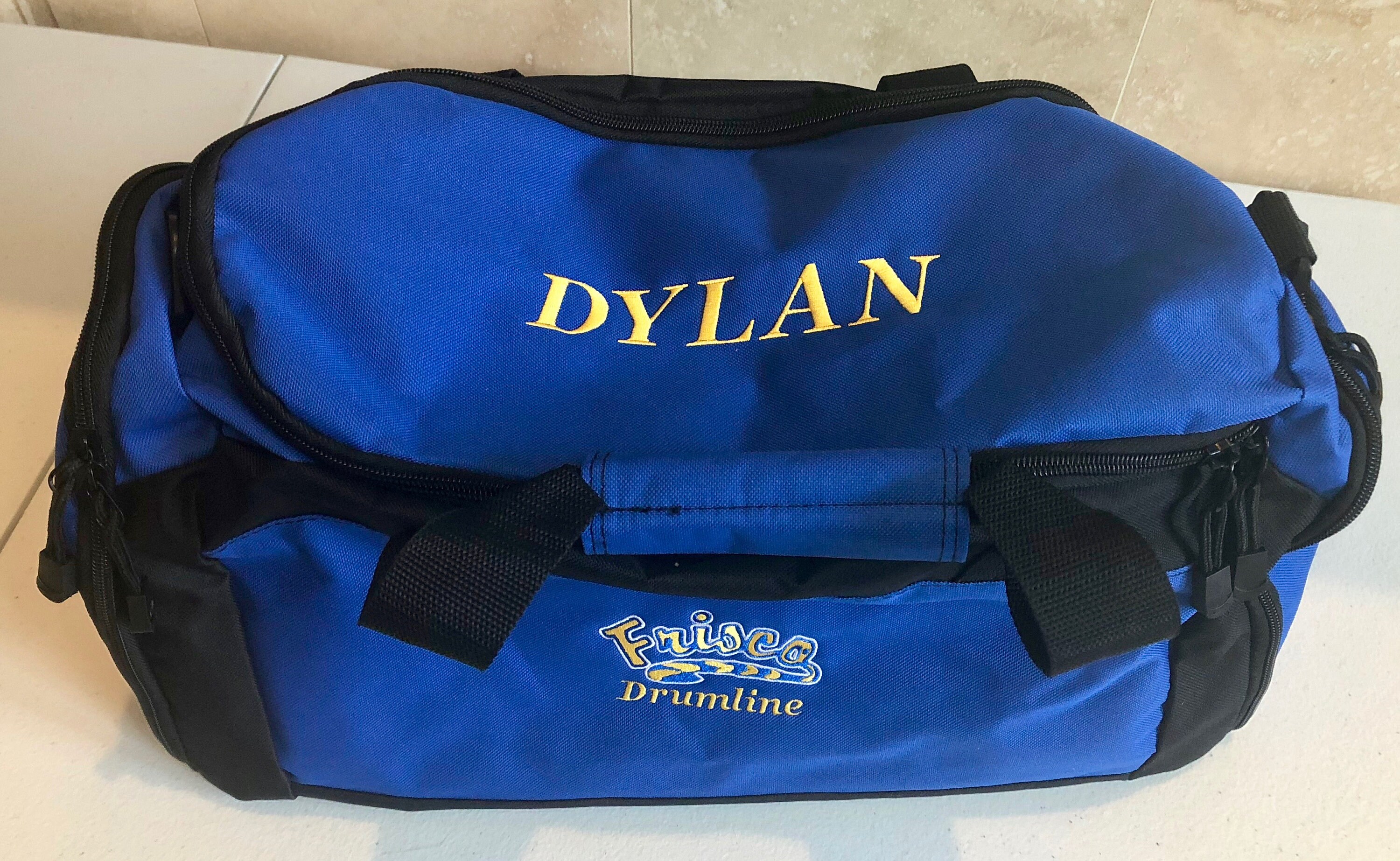 Frisco High School Duffel Bag Royal Blue and Gold Monogrammed Etsy