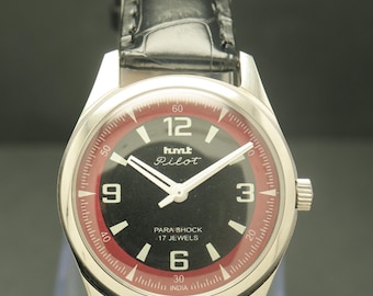 Reloj vintage HMT Pilot de cuerda manual para hombre.