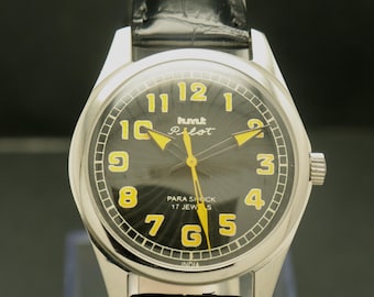Reloj vintage HMT Pilot de cuerda manual para hombre.