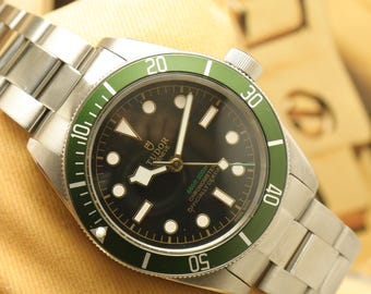 Refurbished Tudor Geneve Automatic Black Dial Men's Watch.