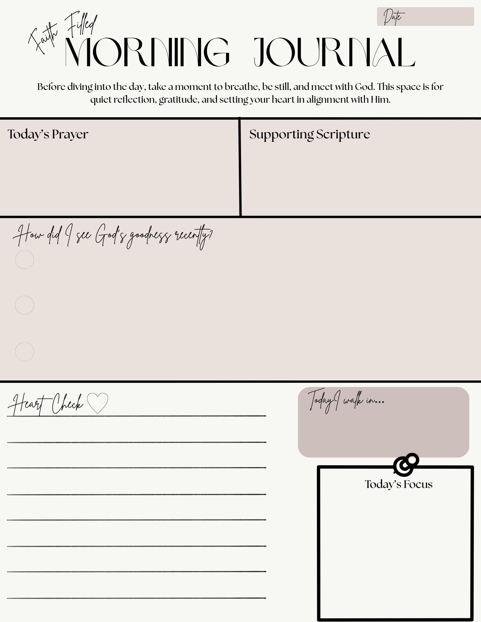 Faith Journal Bundle | Bible Study Guide, Prayer Journal, Sermon Notes ...