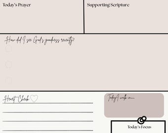 Faith Filled Morning Journal