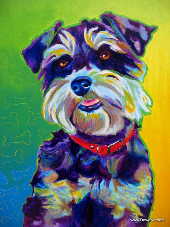 miniature schnauzer art