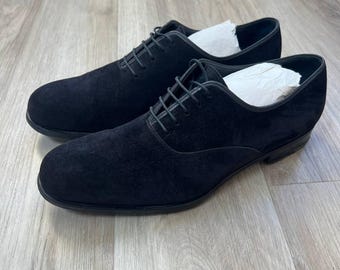 Salvatore Ferragamo UG37822 Suede Men's Shoes Size 7.5 US / 40.5 EU Designer Lux