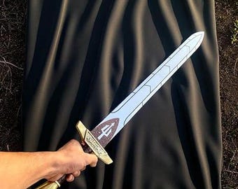 Handmade Riptide Sword | Percy Jackson Inspired Anaklusmos Sword | Custom Forged Olympian Sword | Viking Gift for Him | Display or Cosplay