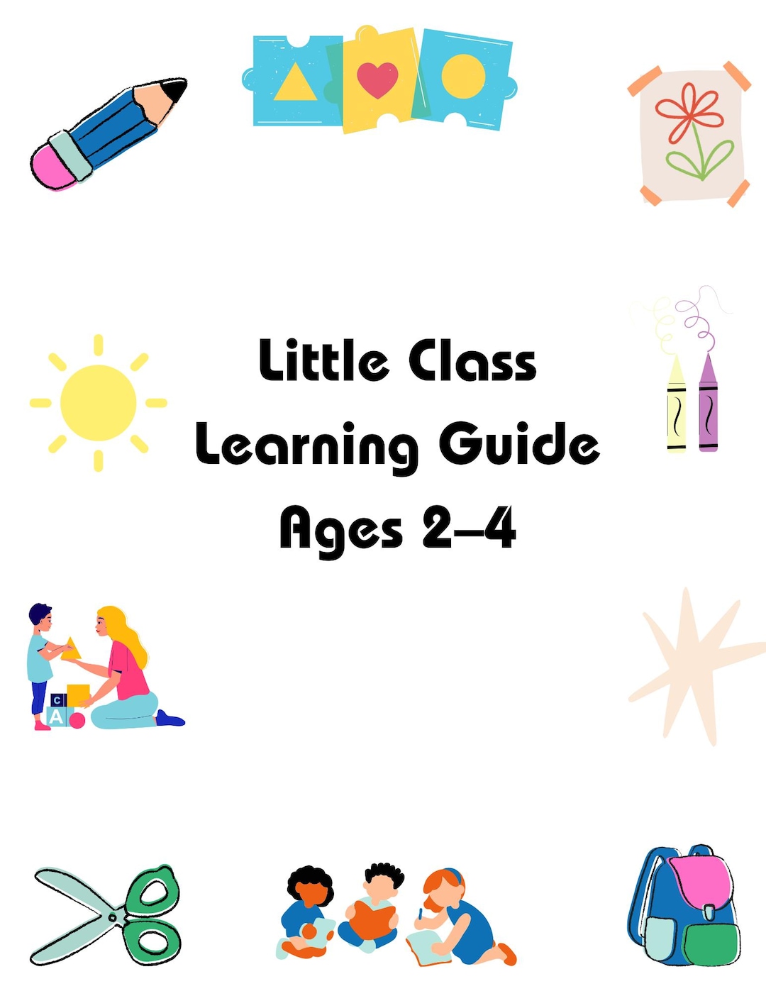 Little Class Learning Guide – Ages 2–4 - Etsy