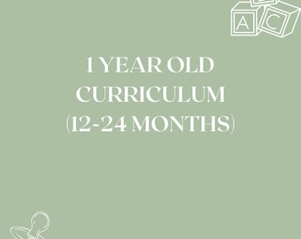 1 Year Old Curriculum